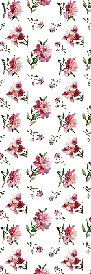 Rollo lichtundurchlässig mit rosa Blumenmuster
