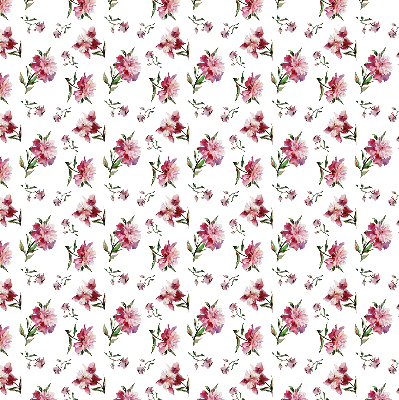Rollo lichtundurchlässig mit rosa Blumenmuster
