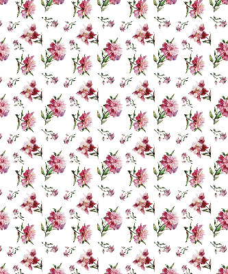 Rollo lichtundurchlässig mit rosa Blumenmuster