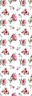 Rollo lichtundurchlässig mit rosa Blumenmuster