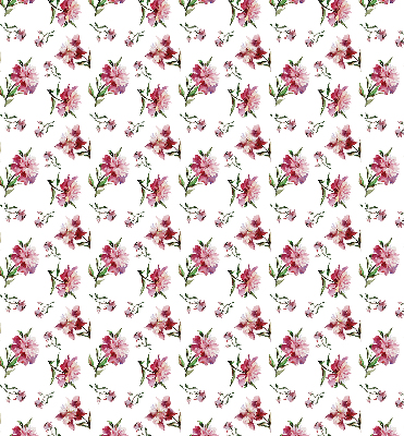 Rollo lichtundurchlässig mit rosa Blumenmuster