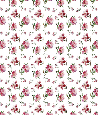 Rollo lichtundurchlässig mit rosa Blumenmuster