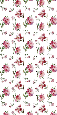 Rollo lichtundurchlässig mit rosa Blumenmuster