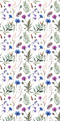 Verdunkelungsrollo mit buntem Blumenmuster