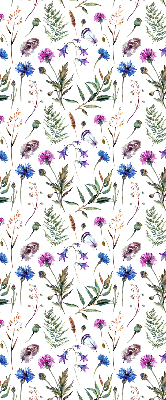 Verdunkelungsrollo mit buntem Blumenmuster