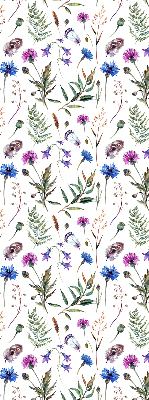 Verdunkelungsrollo mit buntem Blumenmuster