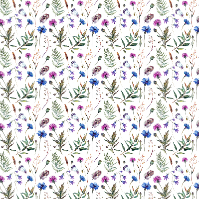 Verdunkelungsrollo mit buntem Blumenmuster