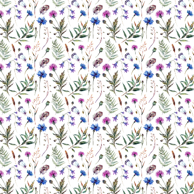 Verdunkelungsrollo mit buntem Blumenmuster
