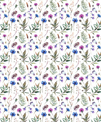 Verdunkelungsrollo mit buntem Blumenmuster