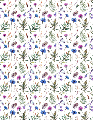Verdunkelungsrollo mit buntem Blumenmuster