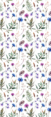 Verdunkelungsrollo mit buntem Blumenmuster