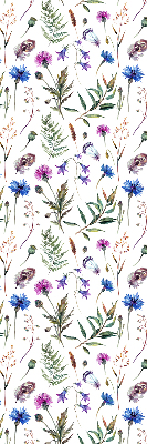 Verdunkelungsrollo mit buntem Blumenmuster
