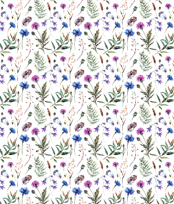 Verdunkelungsrollo mit buntem Blumenmuster
