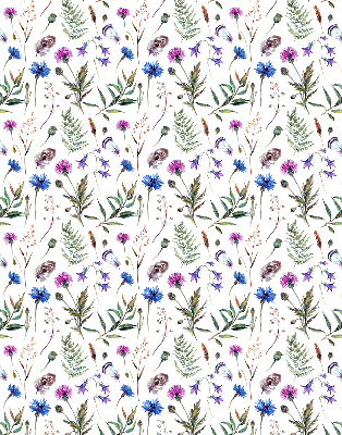 Verdunkelungsrollo mit buntem Blumenmuster