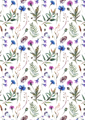 Verdunkelungsrollo mit buntem Blumenmuster