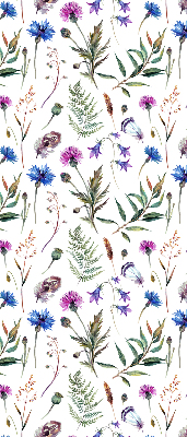 Verdunkelungsrollo mit buntem Blumenmuster