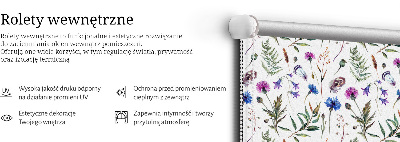 Verdunkelungsrollo mit buntem Blumenmuster