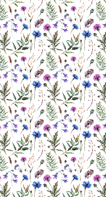 Verdunkelungsrollo mit buntem Blumenmuster