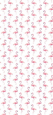 Fenster Rollo mit Flamingo-Motiv