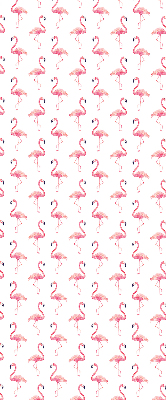 Fenster Rollo mit Flamingo-Motiv