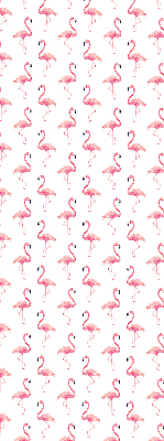 Fenster Rollo mit Flamingo-Motiv