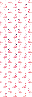 Fenster Rollo mit Flamingo-Motiv