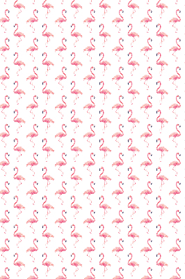 Fenster Rollo mit Flamingo-Motiv