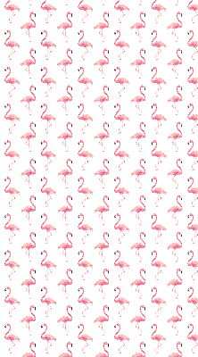 Fenster Rollo mit Flamingo-Motiv