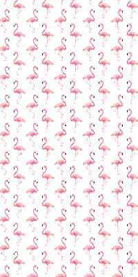 Fenster Rollo mit Flamingo-Motiv