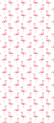 Fenster Rollo mit Flamingo-Motiv