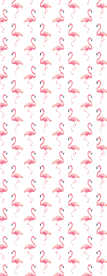 Fenster Rollo mit Flamingo-Motiv