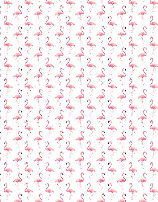 Fenster Rollo mit Flamingo-Motiv