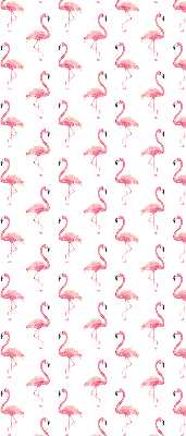 Fenster Rollo mit Flamingo-Motiv