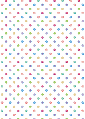Fenster Rollo mit bunten Punkten