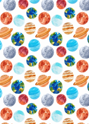 Verdunkelungsrollo mit Motiv Planeten