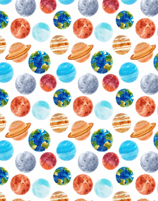 Verdunkelungsrollo mit Motiv Planeten
