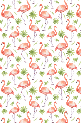 Rollo lichtundurchlässig mit Flamingo- und Blattmotiv