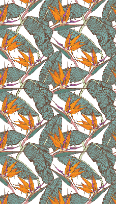 Rollo lichtundurchlässig mit Muster aus Blüten und Blättern
