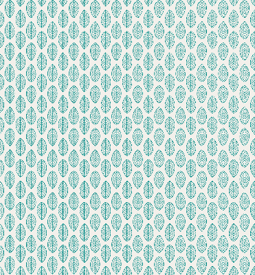 Verdunkelungsrollo mit blauem Blattmuster