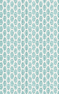 Verdunkelungsrollo mit blauem Blattmuster
