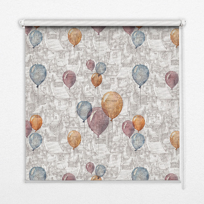 Fenster Rollo mit Ballonmuster
