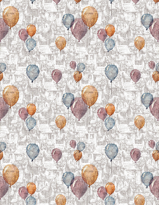 Fenster Rollo mit Ballonmuster