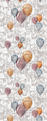 Fenster Rollo mit Ballonmuster