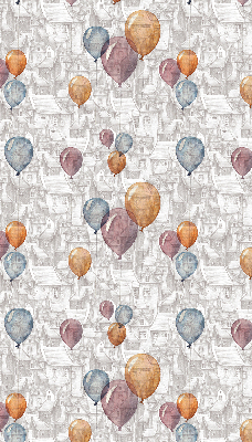 Fenster Rollo mit Ballonmuster