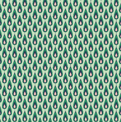 Verdunkelungsrollo mit gezeichnetem Avocado‑Motiv