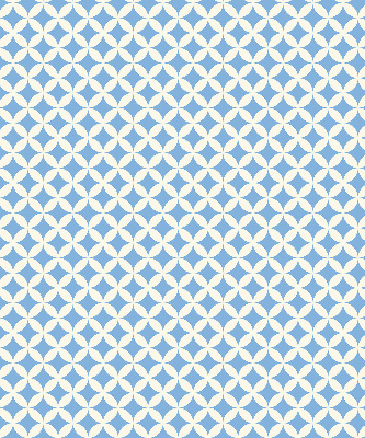 Verdunkelungsrollo mit blauem Sternenmuster
