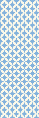 Verdunkelungsrollo mit blauem Sternenmuster