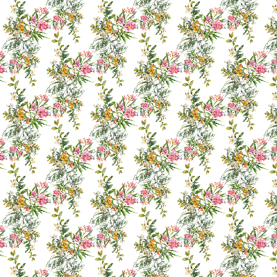 Rollo lichtundurchlässig mit Blumenmuster