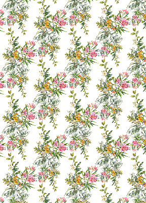 Rollo lichtundurchlässig mit Blumenmuster