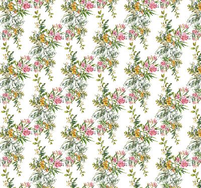 Rollo lichtundurchlässig mit Blumenmuster